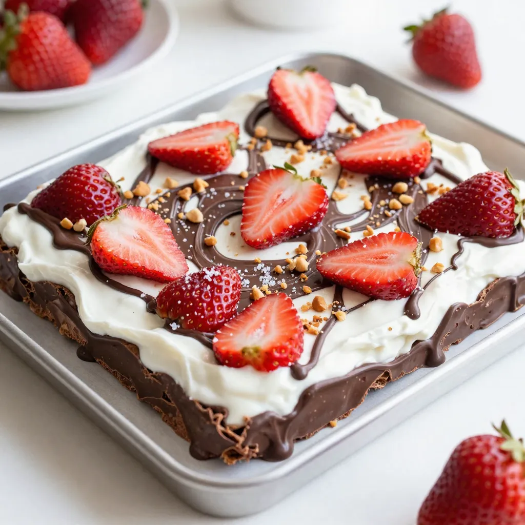 Chocolate Strawberry Yogurt Bark Simple and Tasty Snack