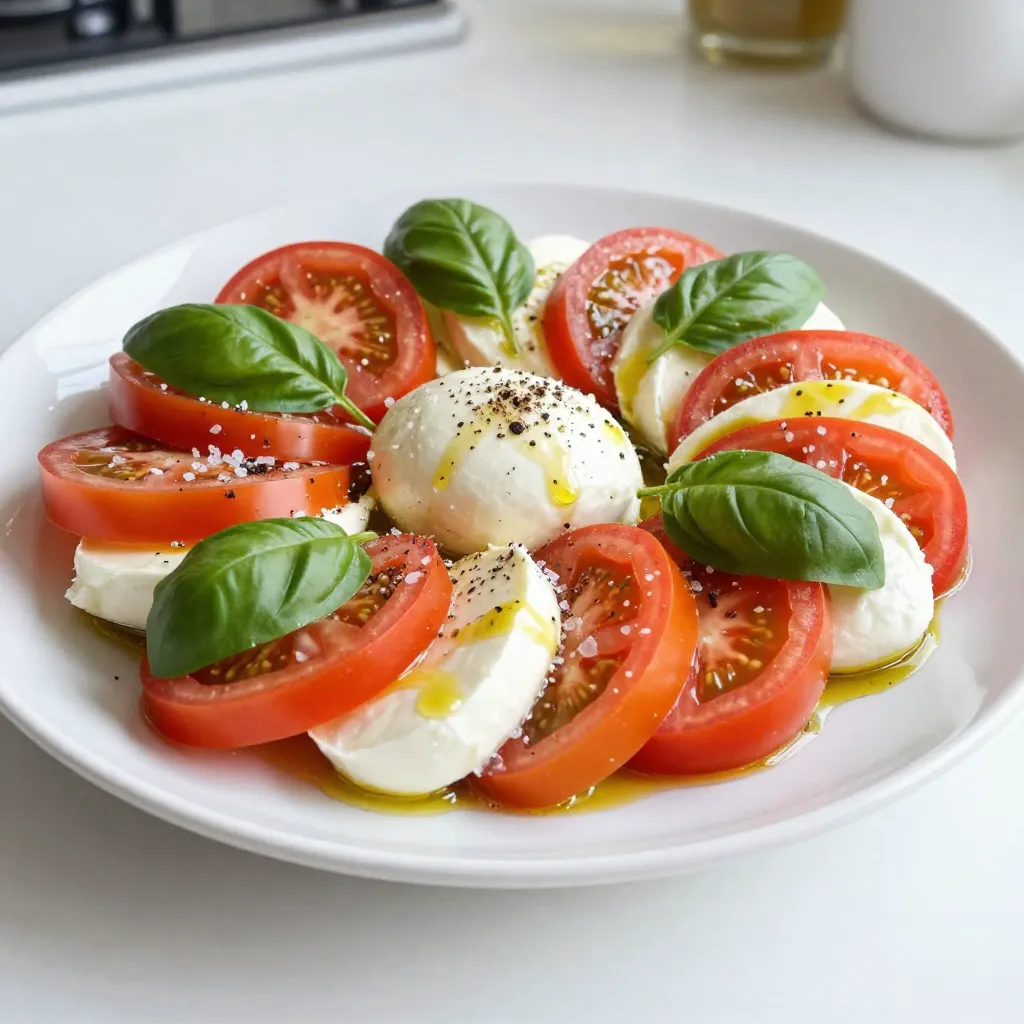 Savory Tomato Basil Mozzarella Salad Recipe