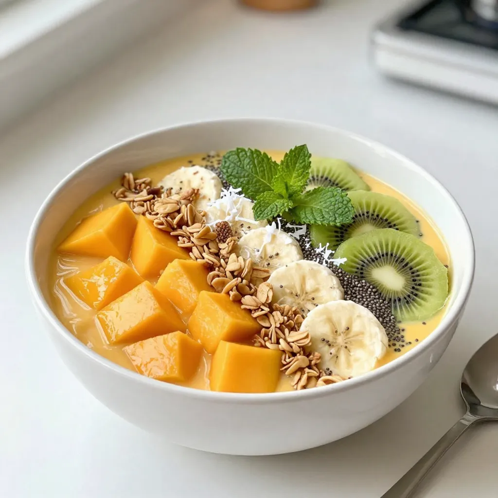 Tropical Mango Smoothie Bowl Refreshing and Healthy Recipe