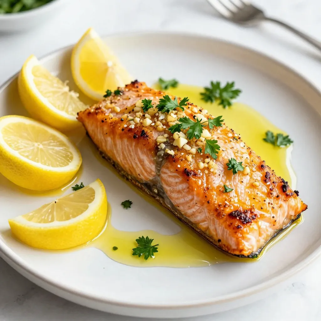 Lemon Garlic Roasted Salmon Juicy and Flavorful Dish