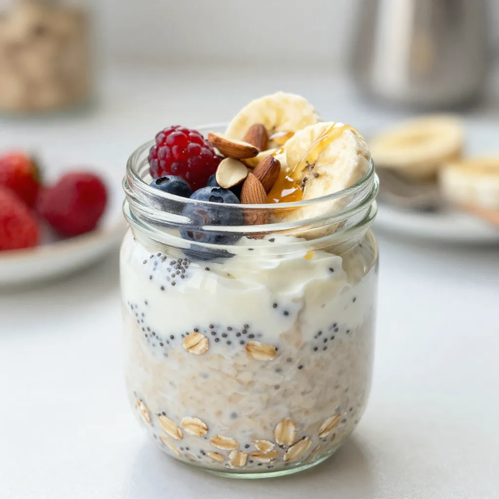 Vanilla Almond Overnight Oats Easy and Tasty Meal