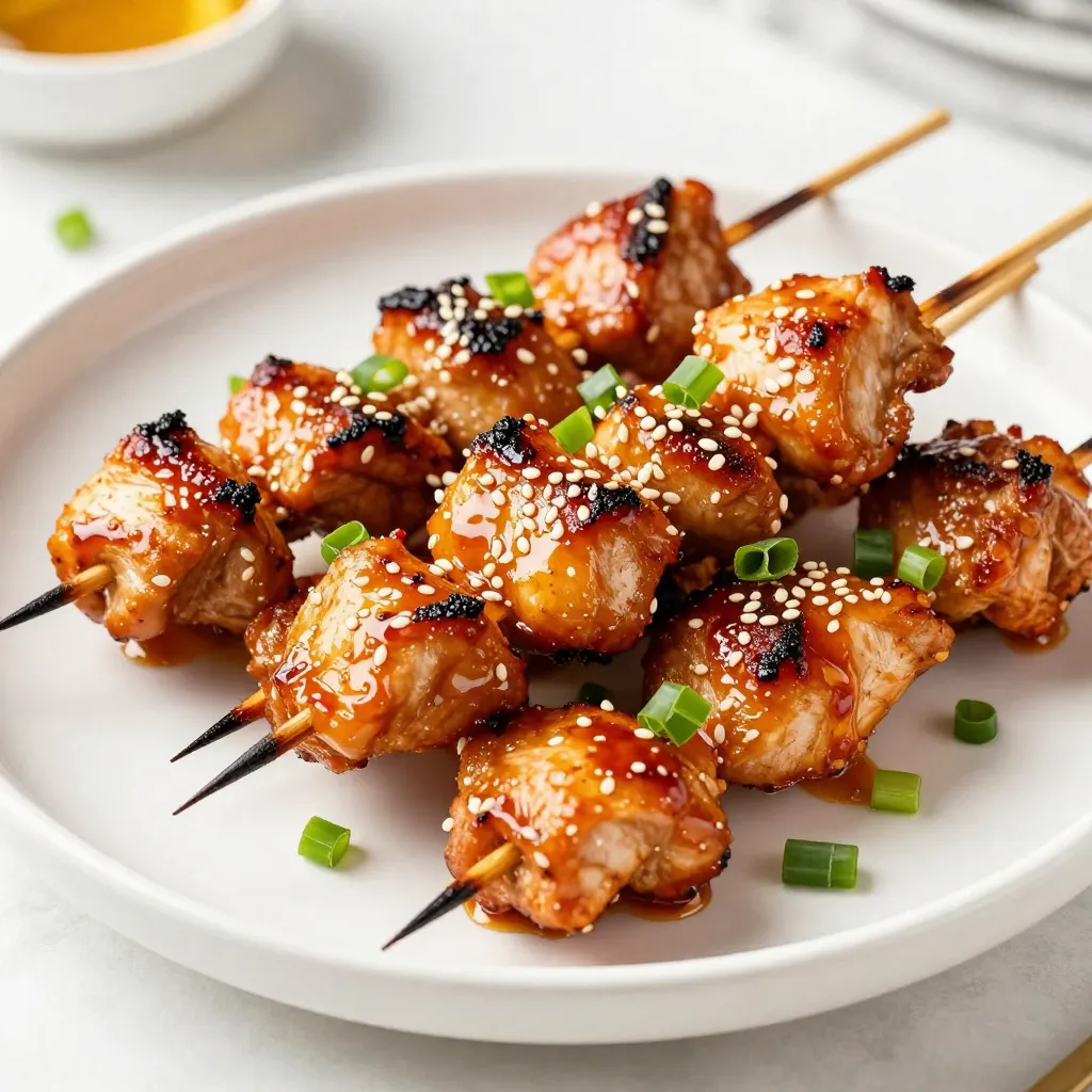Honey Sriracha Chicken Skewers Flavorful and Easy Dish