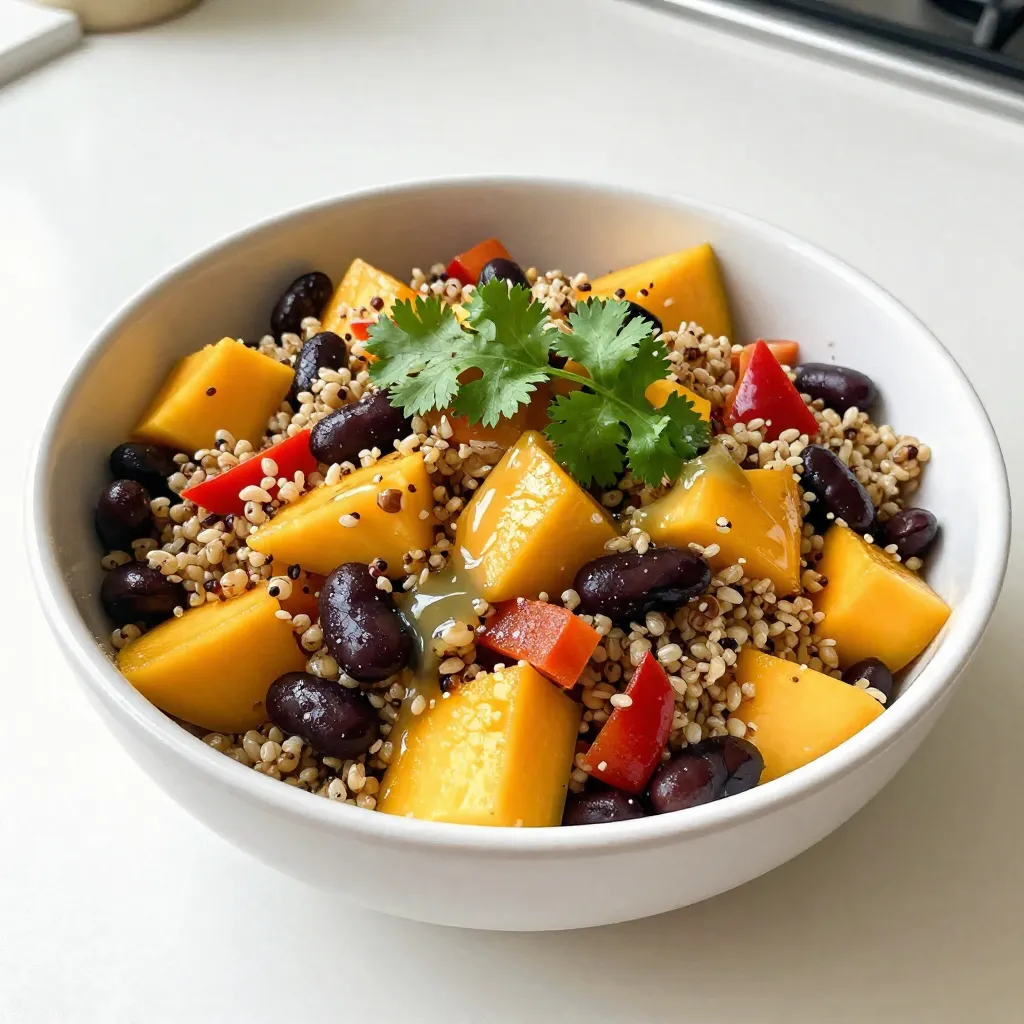 Mango Black Bean Quinoa Salad Fresh and Flavorful Dish