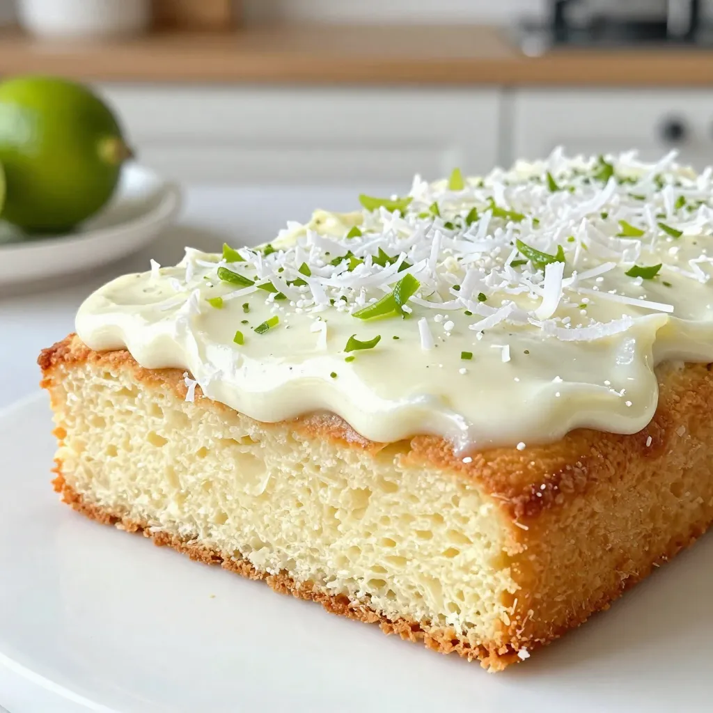 Coconut Lime Sheet Cake Fresh and Flavorful Delight