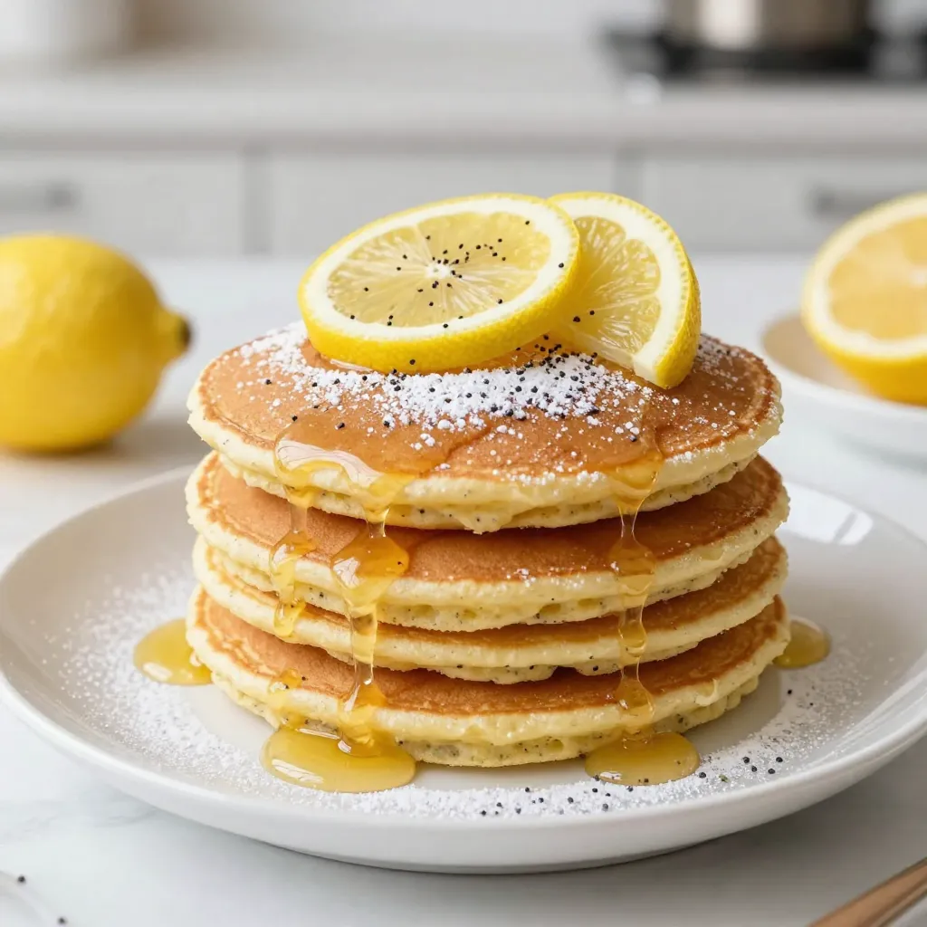Lemon Poppy Seed Pancakes Fluffy and Flavorful Breakfast