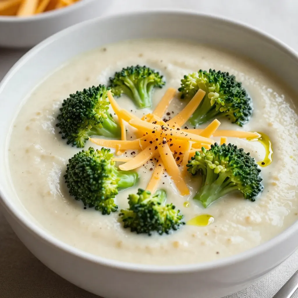 Creamy Broccoli Cheddar Soup Easy Comfort Food Recipe