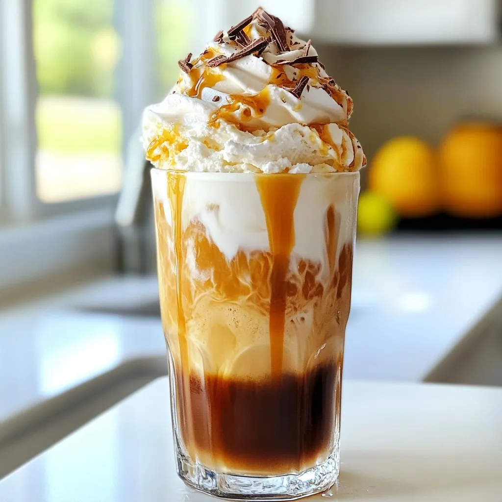 Caramel Mocha Iced Coffee Flavorful and Refreshing Drink