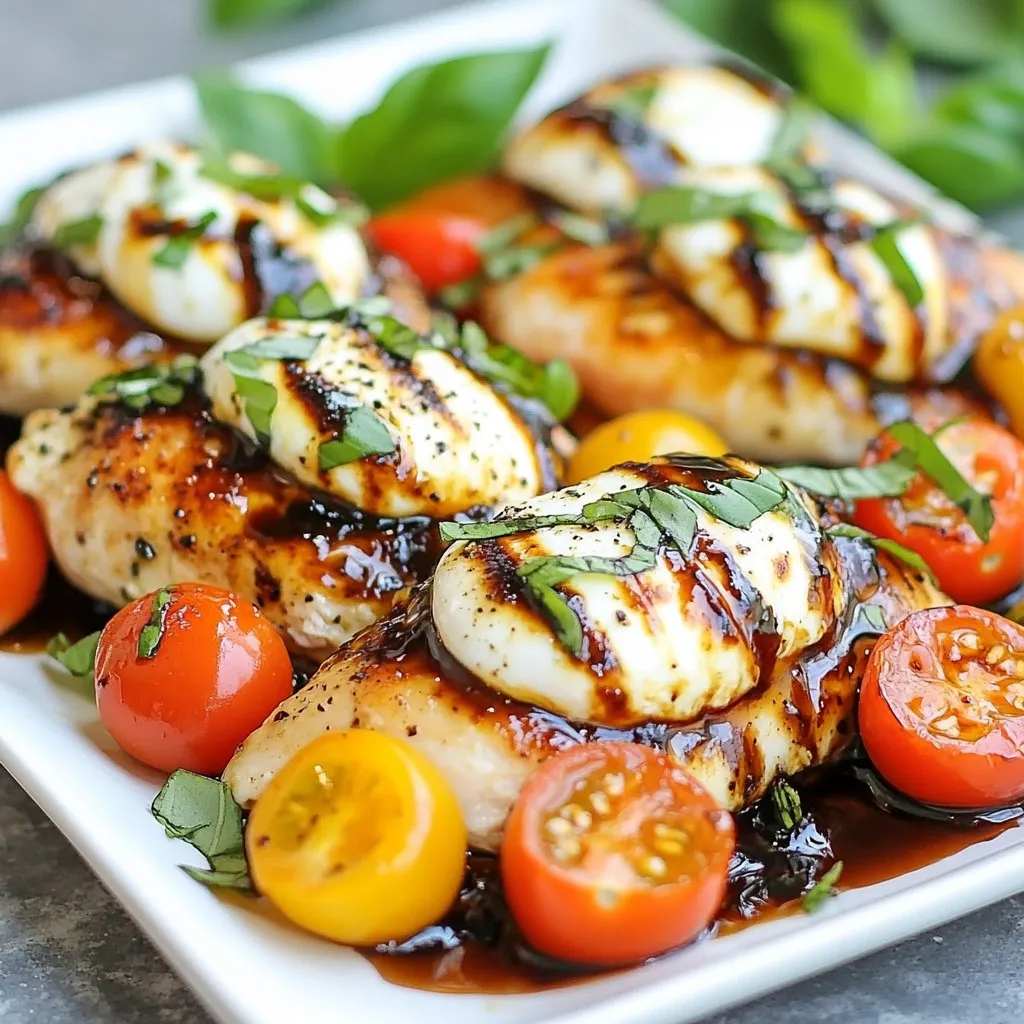 Balsamic Glazed Caprese Chicken Delightful Weeknight Meal