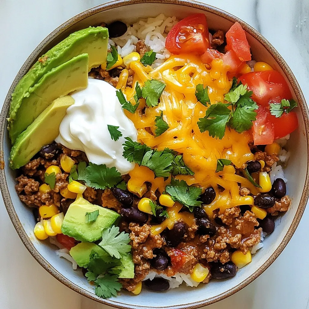 Cheesy Taco Rice Skillet Easy Family Dinner Recipe