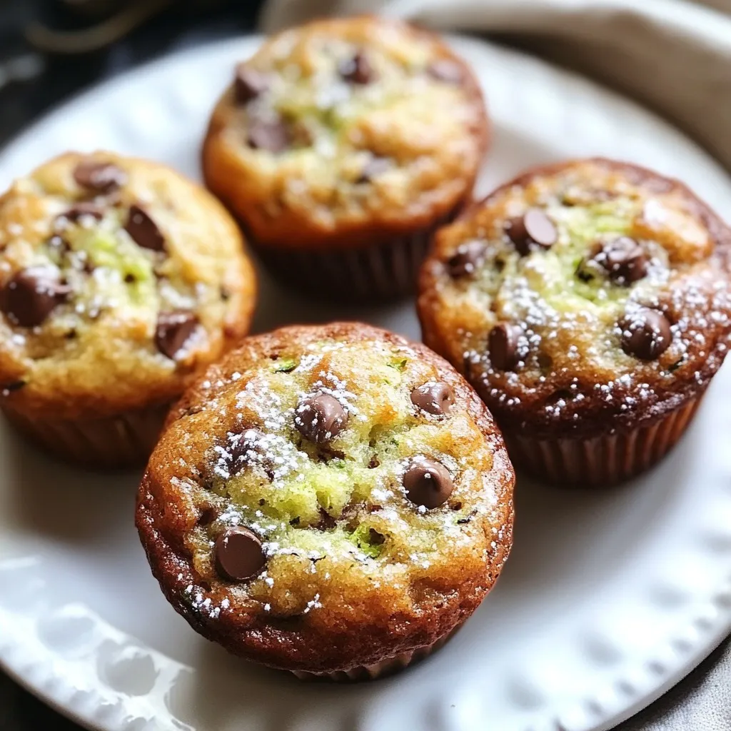 Chocolate Chip Zucchini Muffins Tasty and Healthy Treat