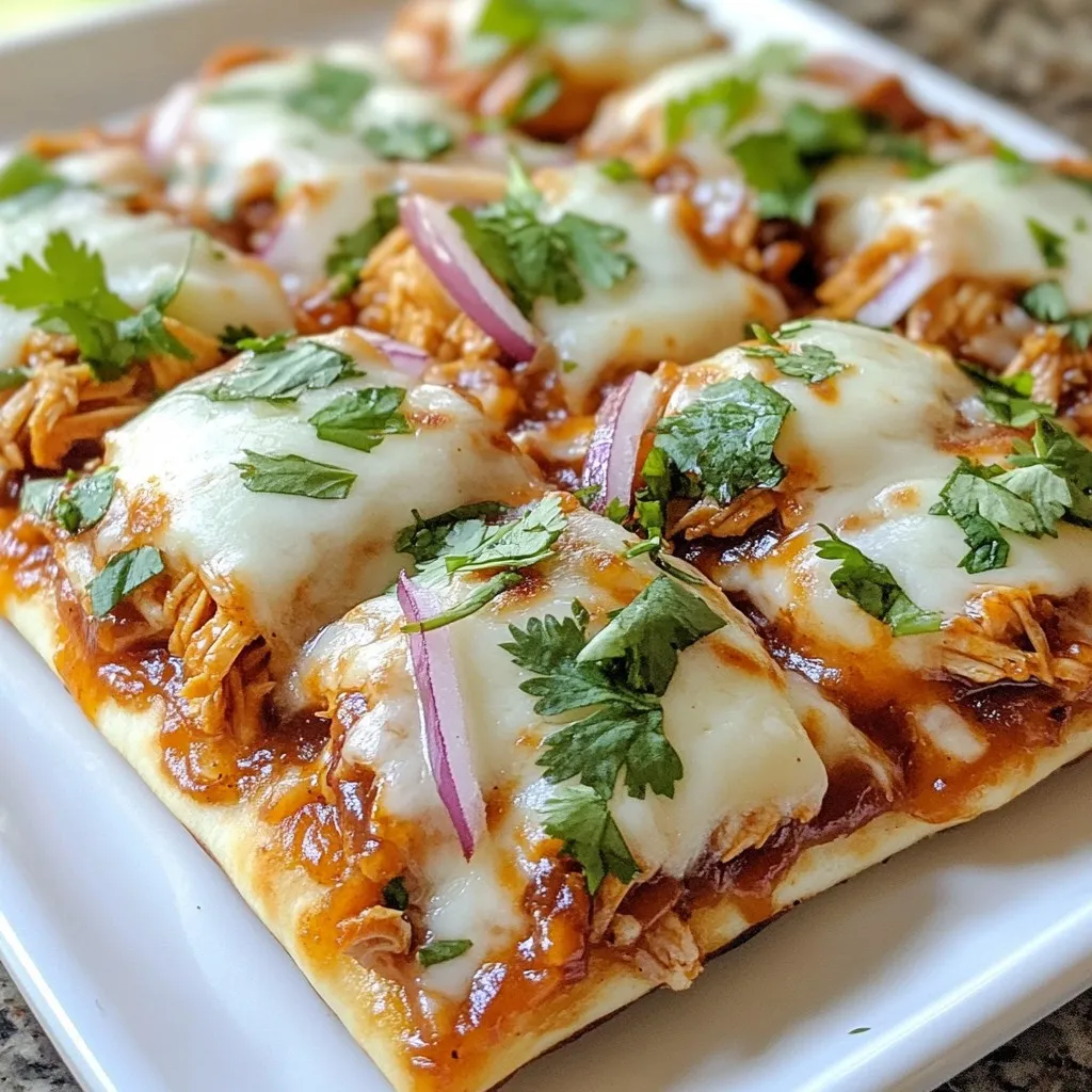 BBQ Chicken Flatbread Tasty and Easy Dinner Recipe