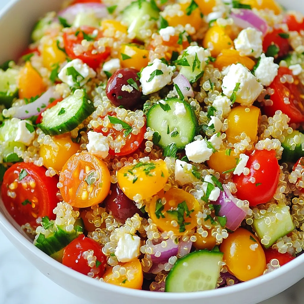 Mediterranean Quinoa Salad Fresh and Flavorful Dish
