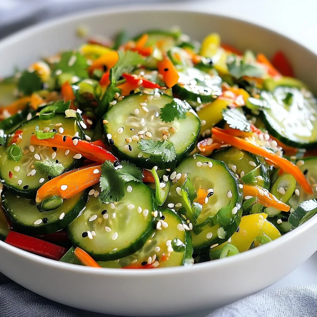 Crunchy Asian Cucumber Salad Simple and Fresh Recipe