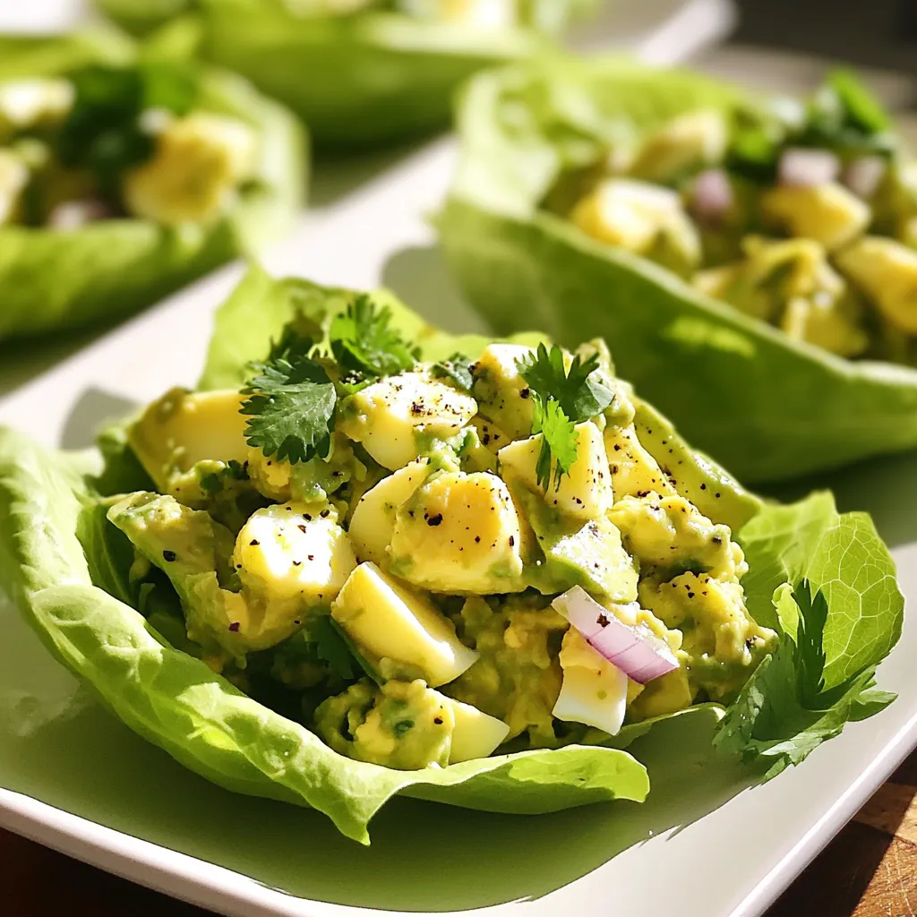 Avocado Egg Salad Lettuce Wraps Fresh and Simple Dish