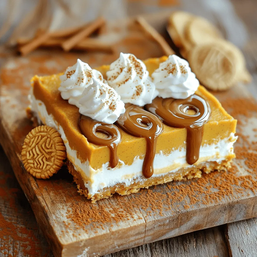 No Bake Biscoff Pumpkin Spice Bars Delightful Treat