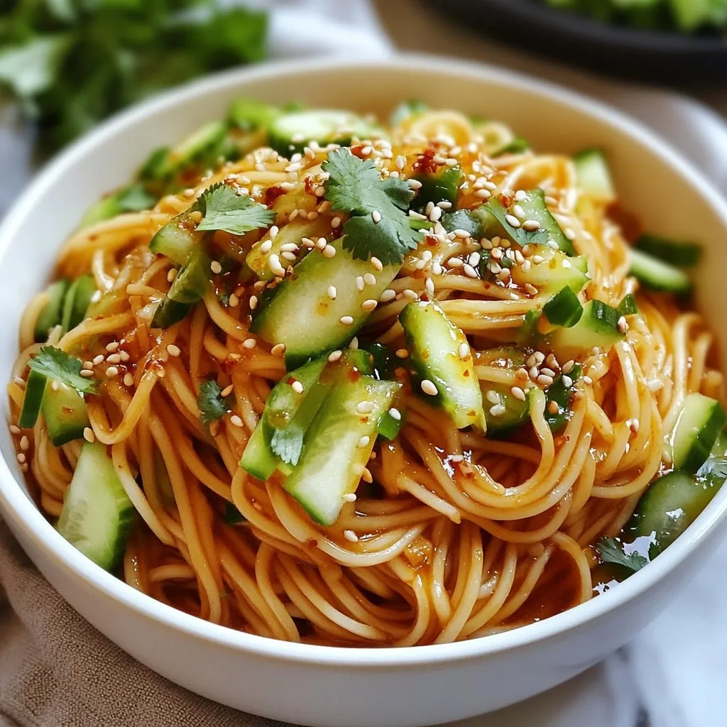 Spicy Sesame Cold Noodles Flavorful and Refreshing Dish
