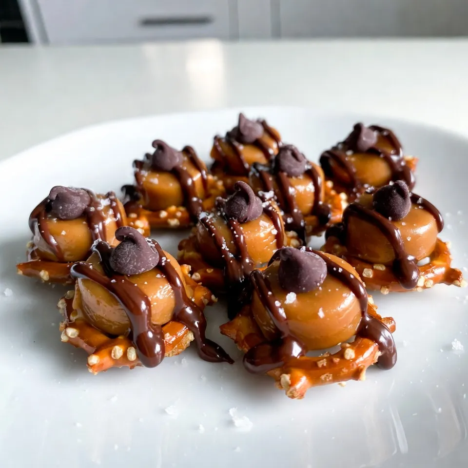 Chocolate Caramel Pretzel Bites Sweet and Salty Treat
