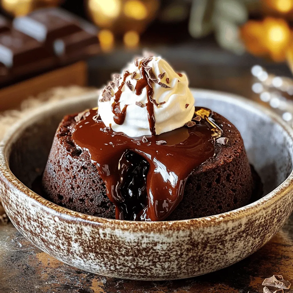 Slow Cooker Hot Chocolate Lava Cake Delight