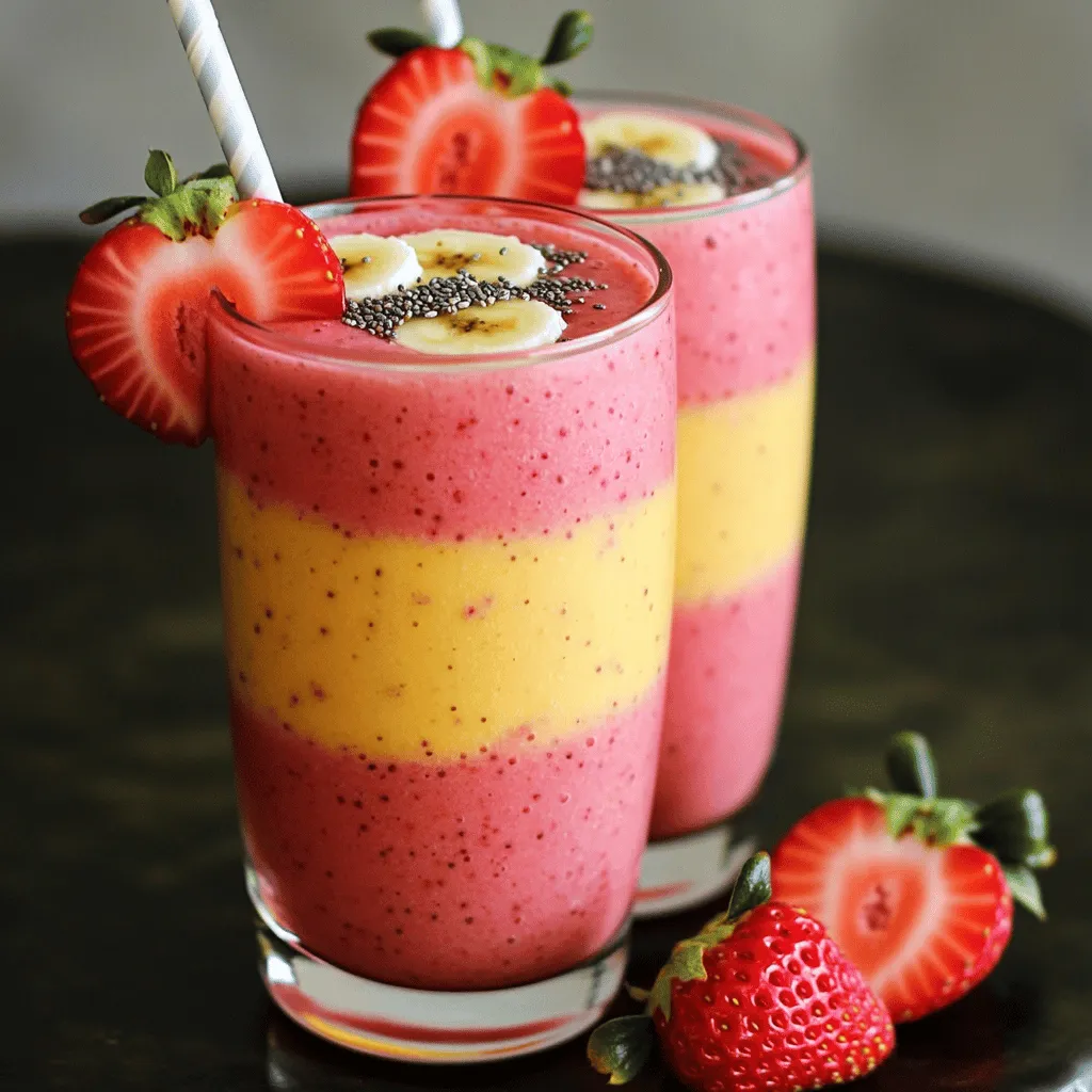 Strawberry Banana Protein Smoothie Energizing Delight