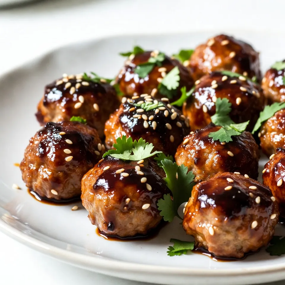 Teriyaki Glazed Meatballs Tasty and Simple Dish