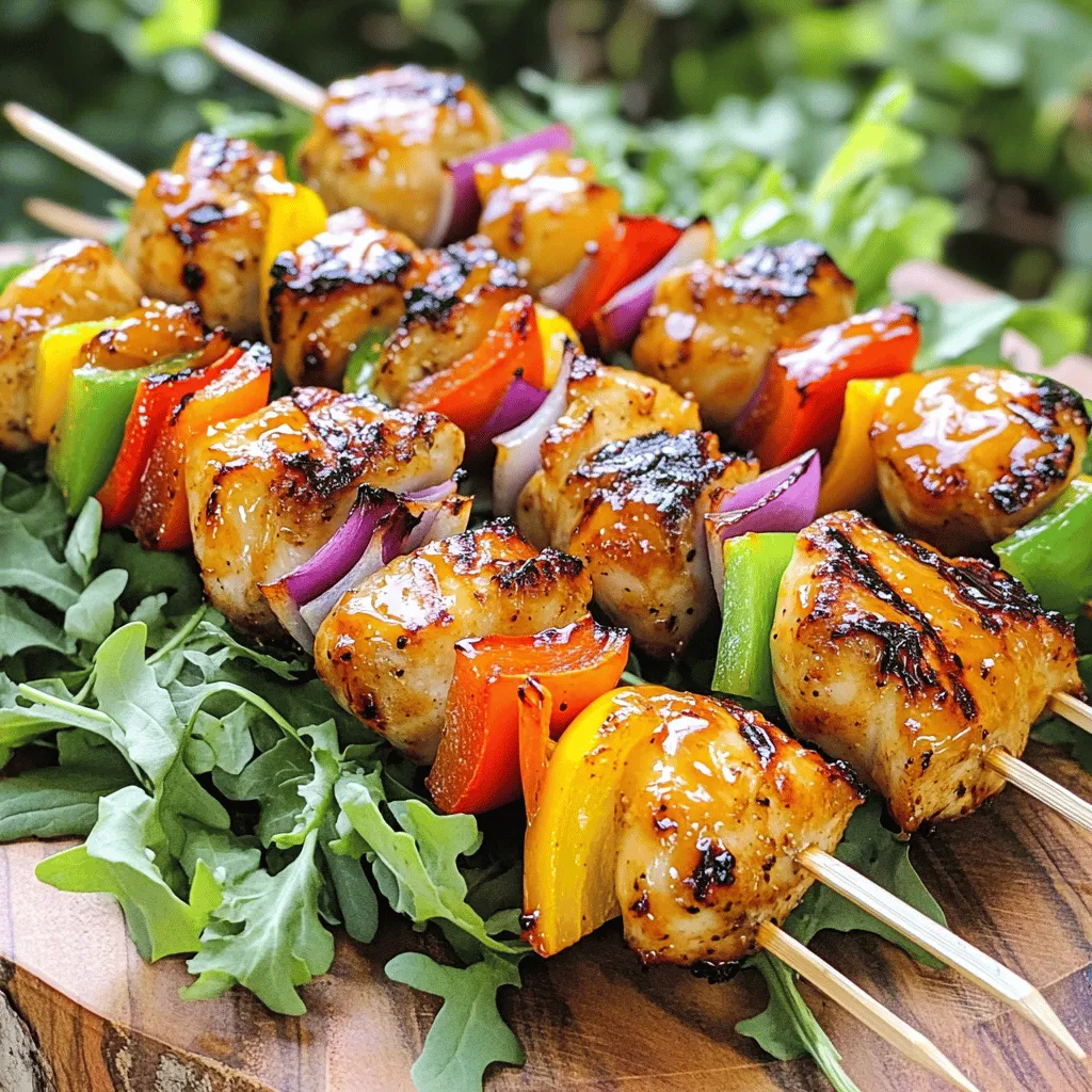 Sriracha Honey Chicken Kabobs Flavorful Grilling Delight