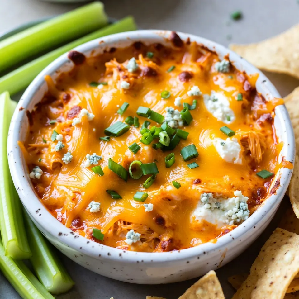 Creamy Buffalo Chicken Dip Savory and Flavorful Snack
