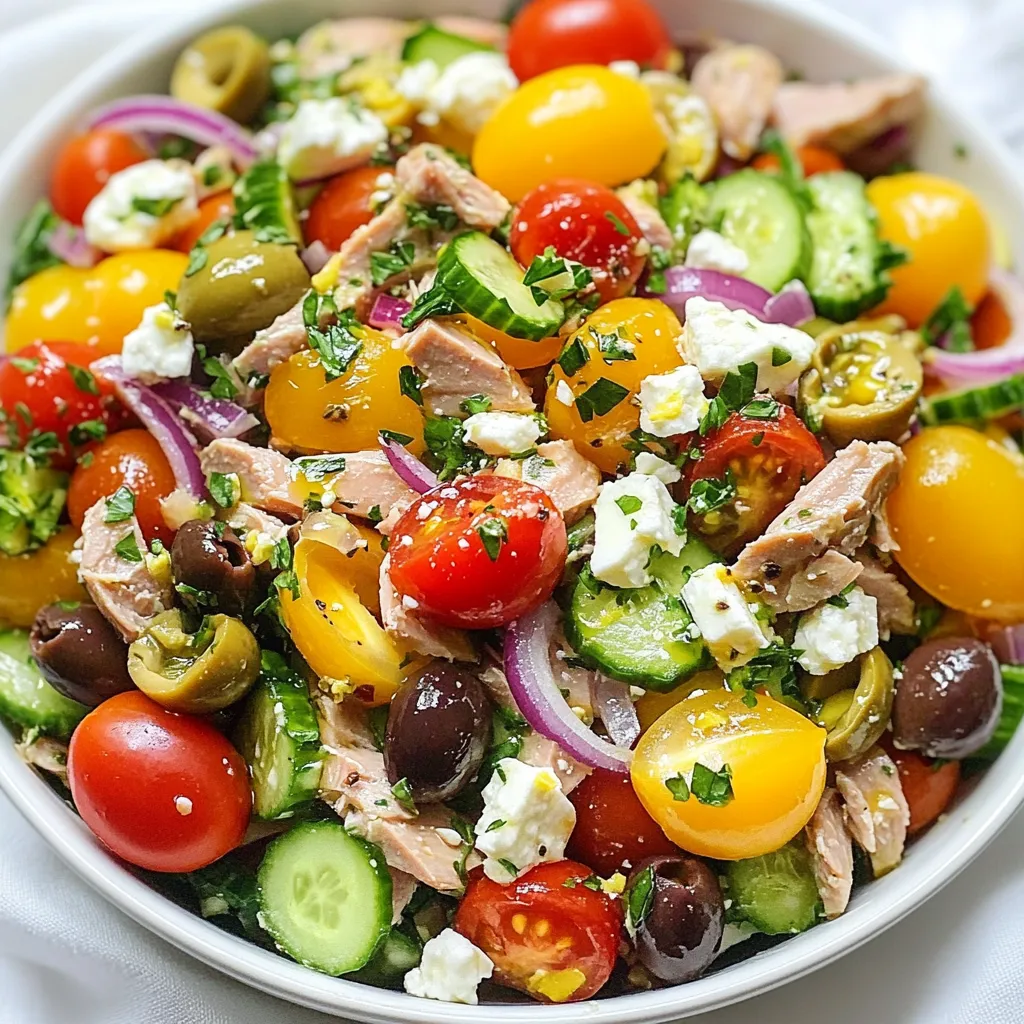 Mediterranean Tuna Salad Simple and Fresh Delight