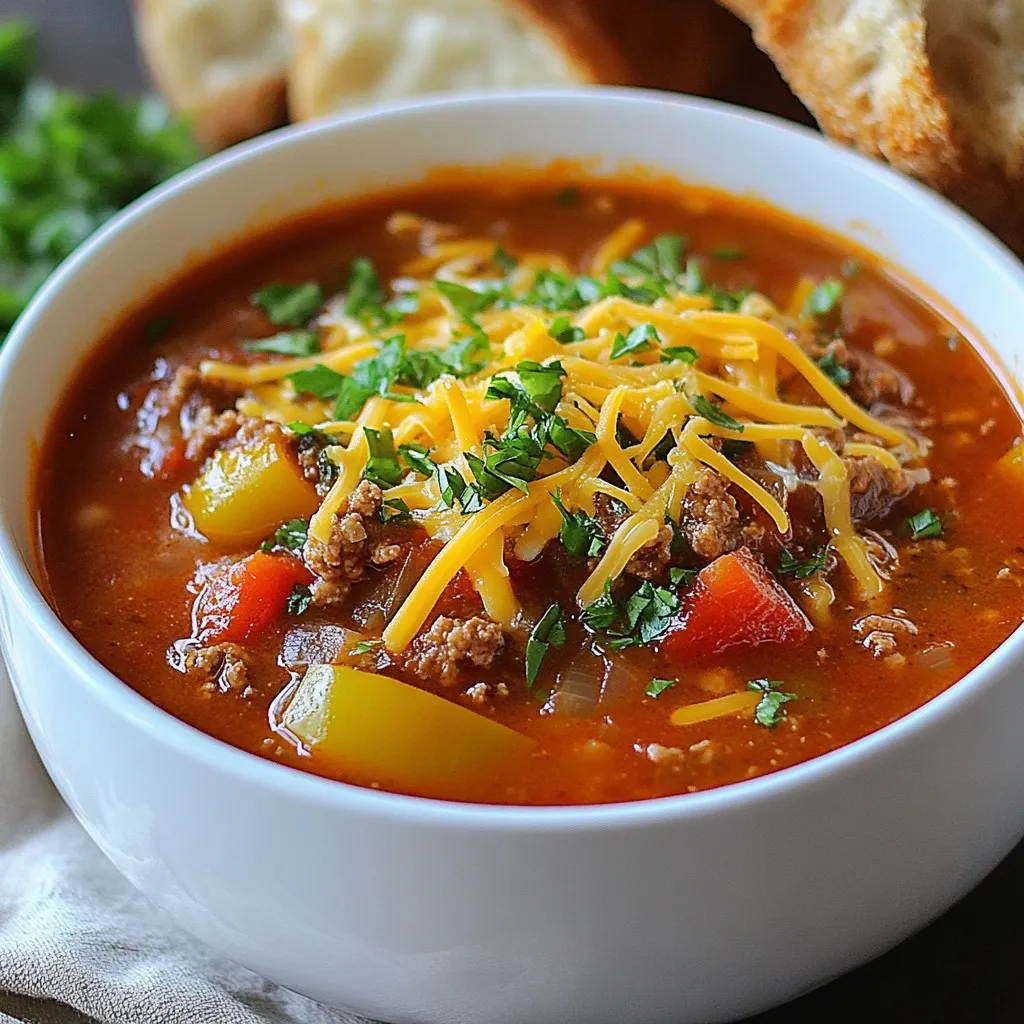 Stuffed Pepper Soup Flavorful and Hearty Meal Recipe