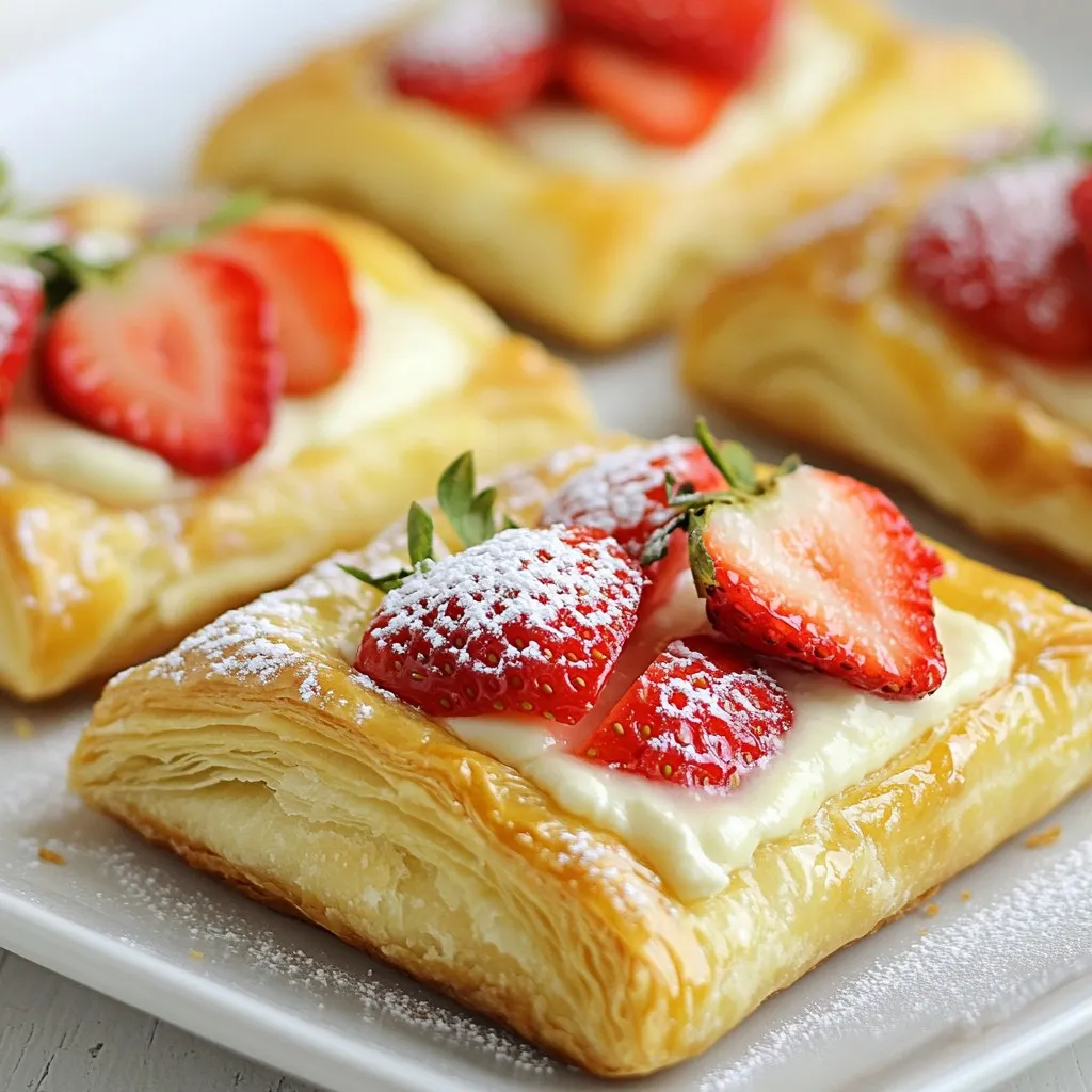 Strawberry Cream Cheese Danish Flavorful Pastry Delight