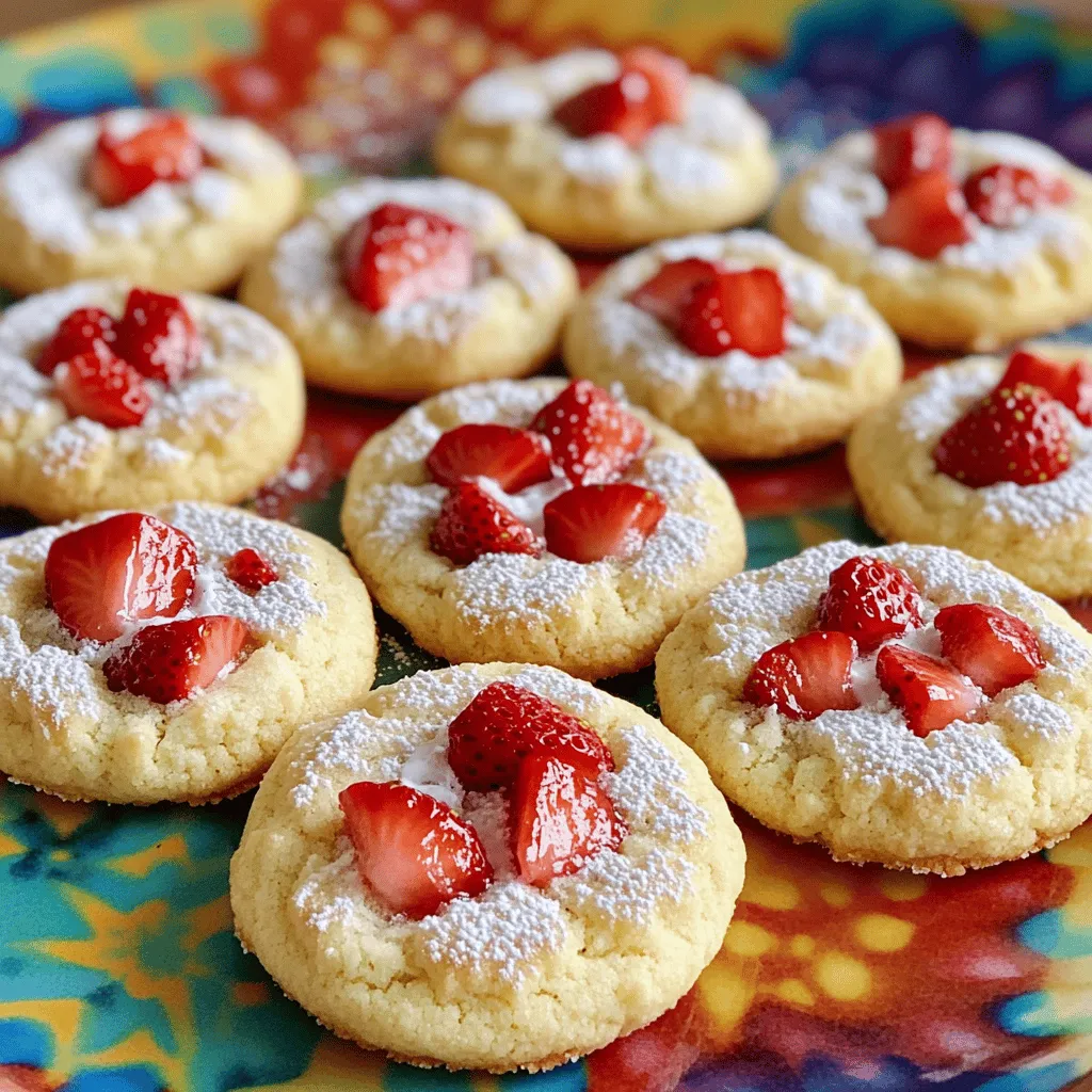 Strawberry Shortcake Sugar Cookies Delightful Treat