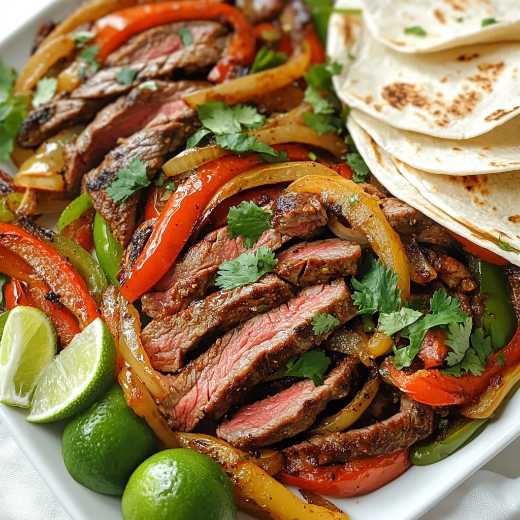Chipotle Lime Steak Fajitas Tasty and Simple Recipe