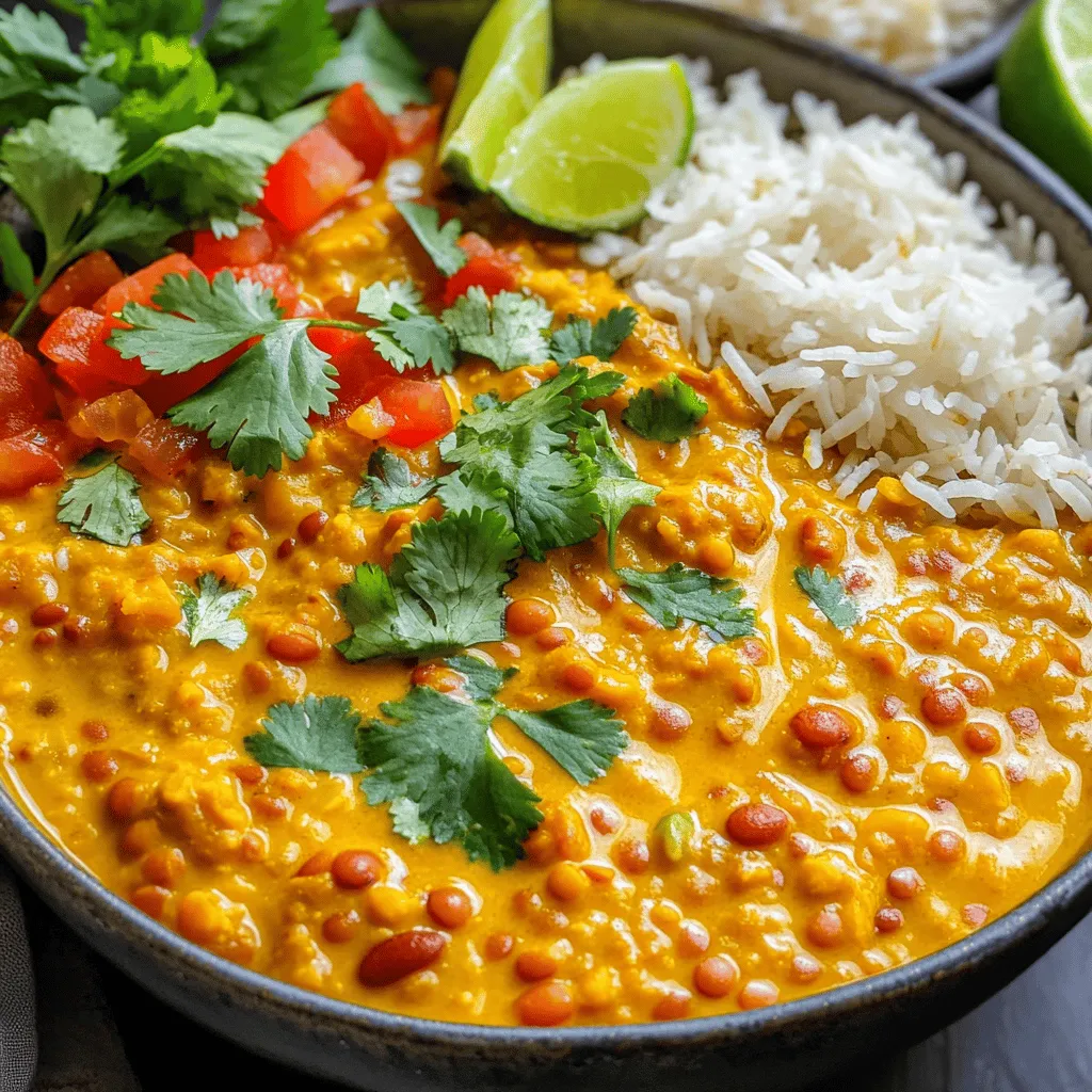 Creamy Coconut Lentil Curry Flavorful and Simple Meal
