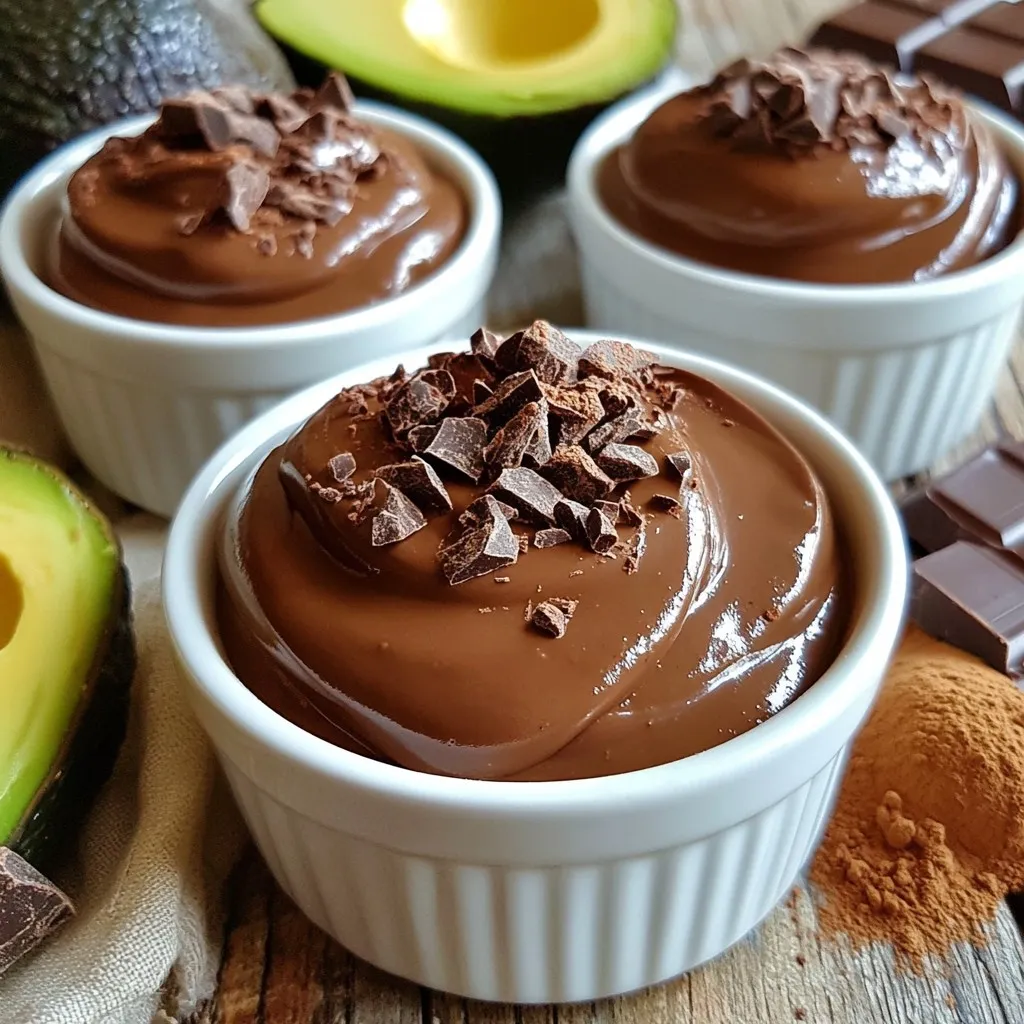 Avocado Chocolate Pudding Creamy and Delicious Treat