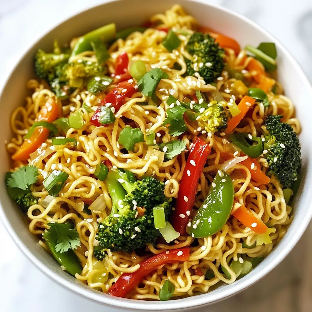Spicy Garlic Ramen Stir Fry Flavorful Meal Idea