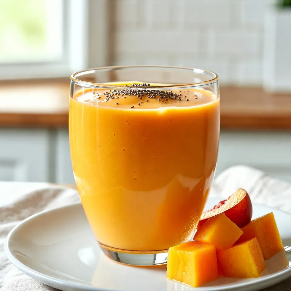Peach Mango Smoothie Refreshing and Nutritious Recipe