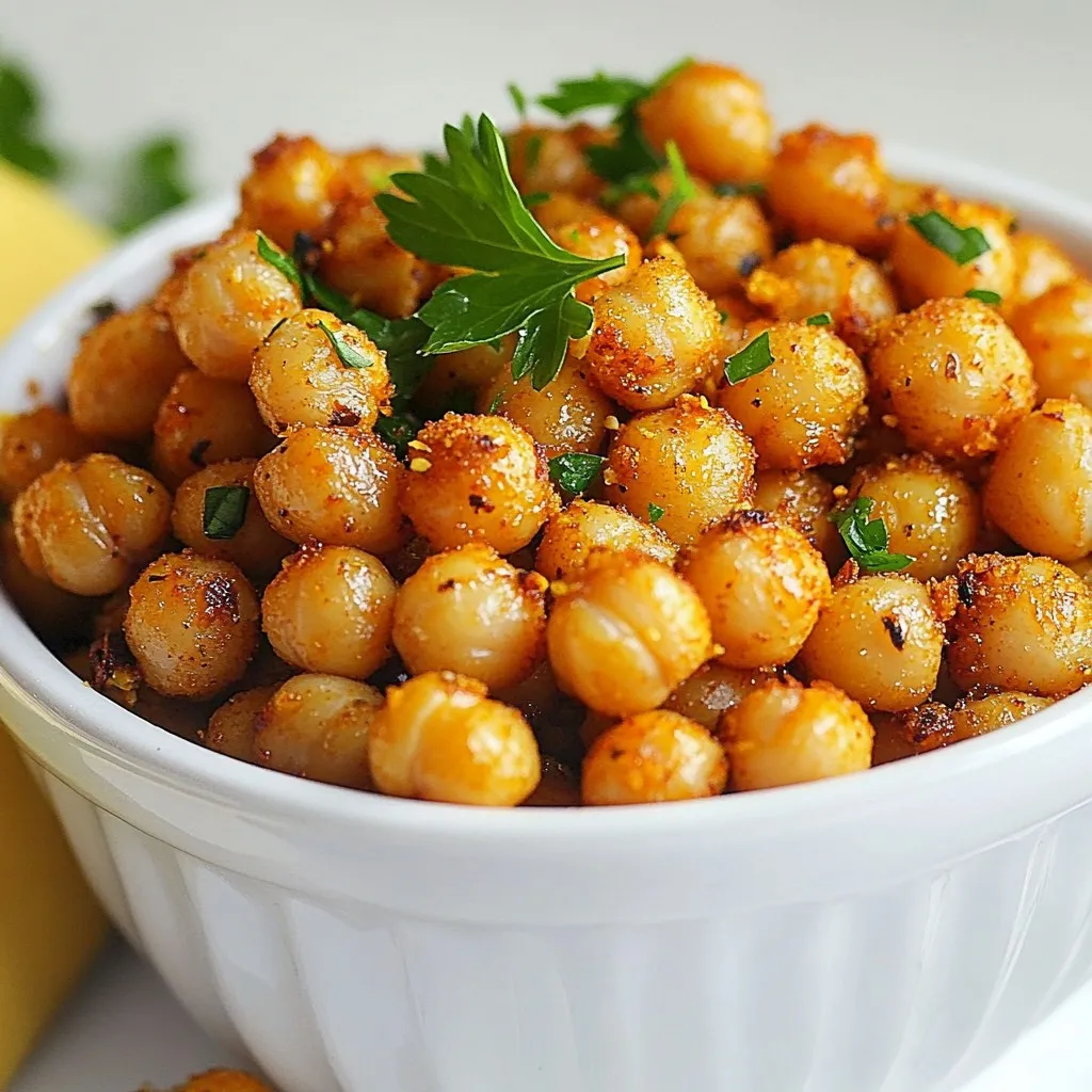 Spicy Cajun Roasted Chickpeas Crunchy Flavor Boost