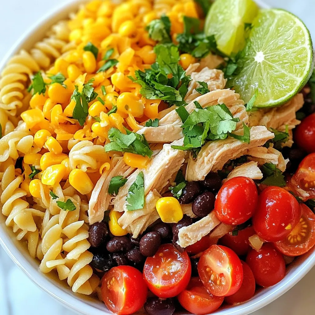 Southwest Chicken Pasta Salad Flavorful and Fresh Dish