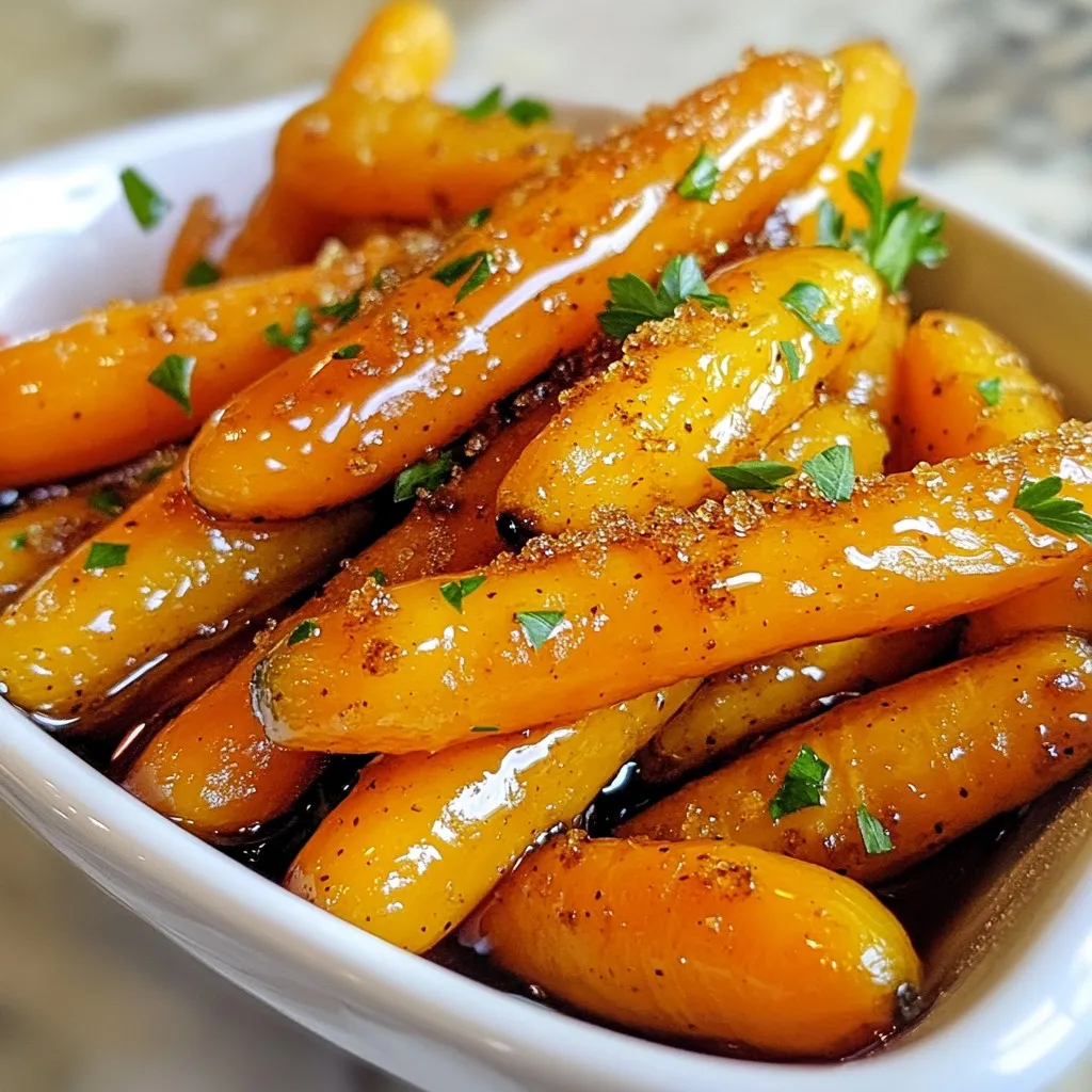 Maple Brown Sugar Glazed Carrots Tasty Side Dish