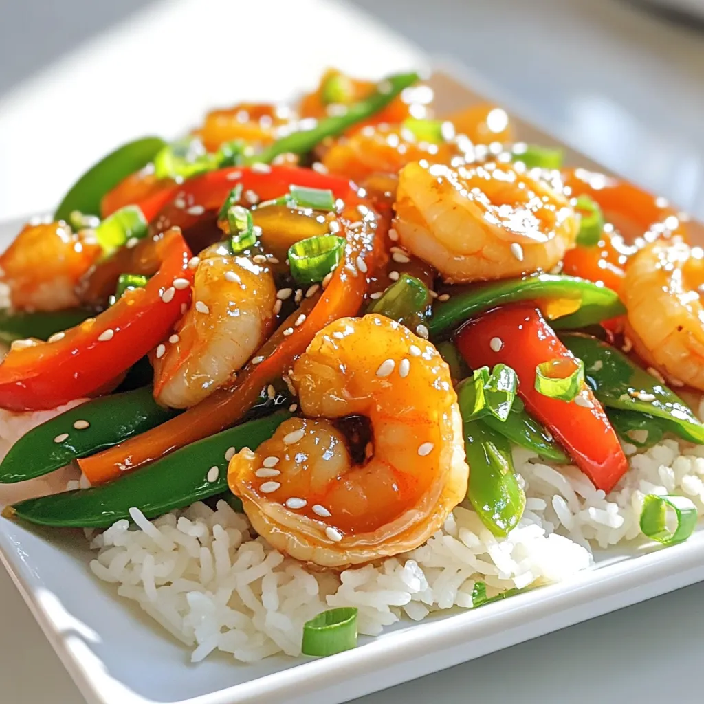 Garlic Honey Shrimp Stir Fry Quick and Tasty Meal