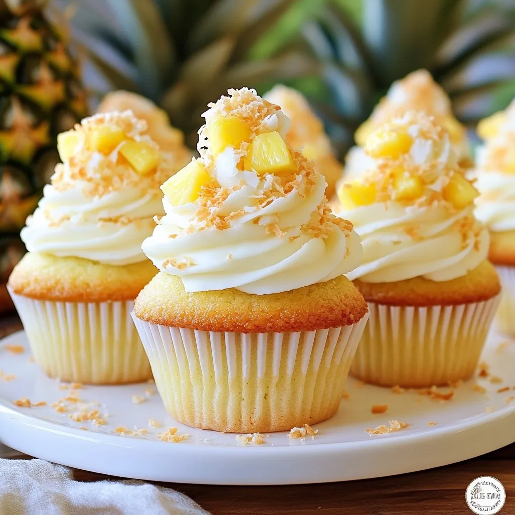Pineapple Coconut Cupcakes Delightful and Easy Recipe