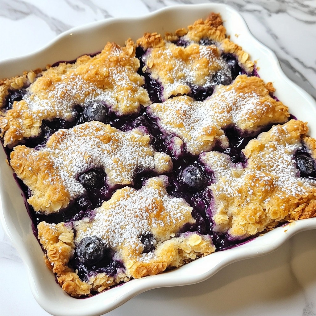 Blueberry Cobbler Bars Irresistible Homemade Delight