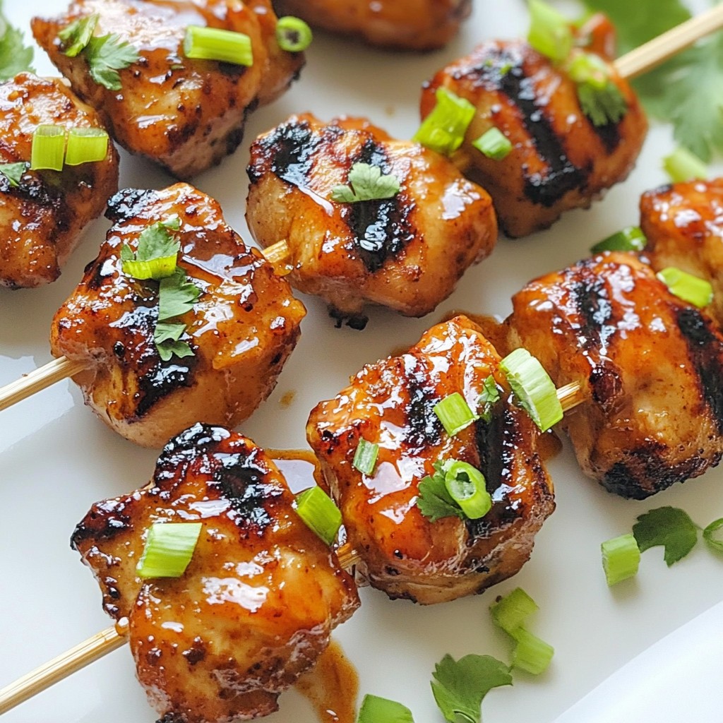 Honey Sriracha Chicken Skewers Flavorful Grilled Treat