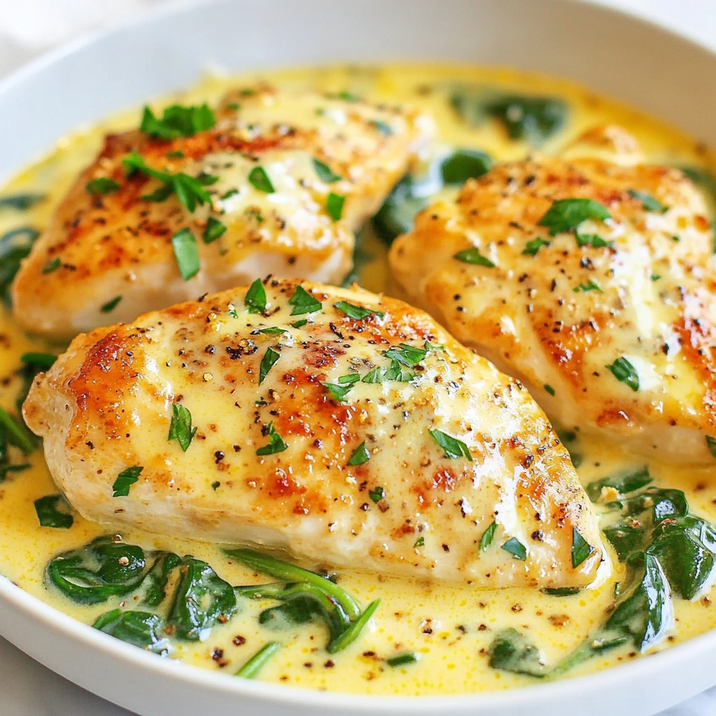 Creamy Garlic Parmesan Chicken Tasty Dinner Delight