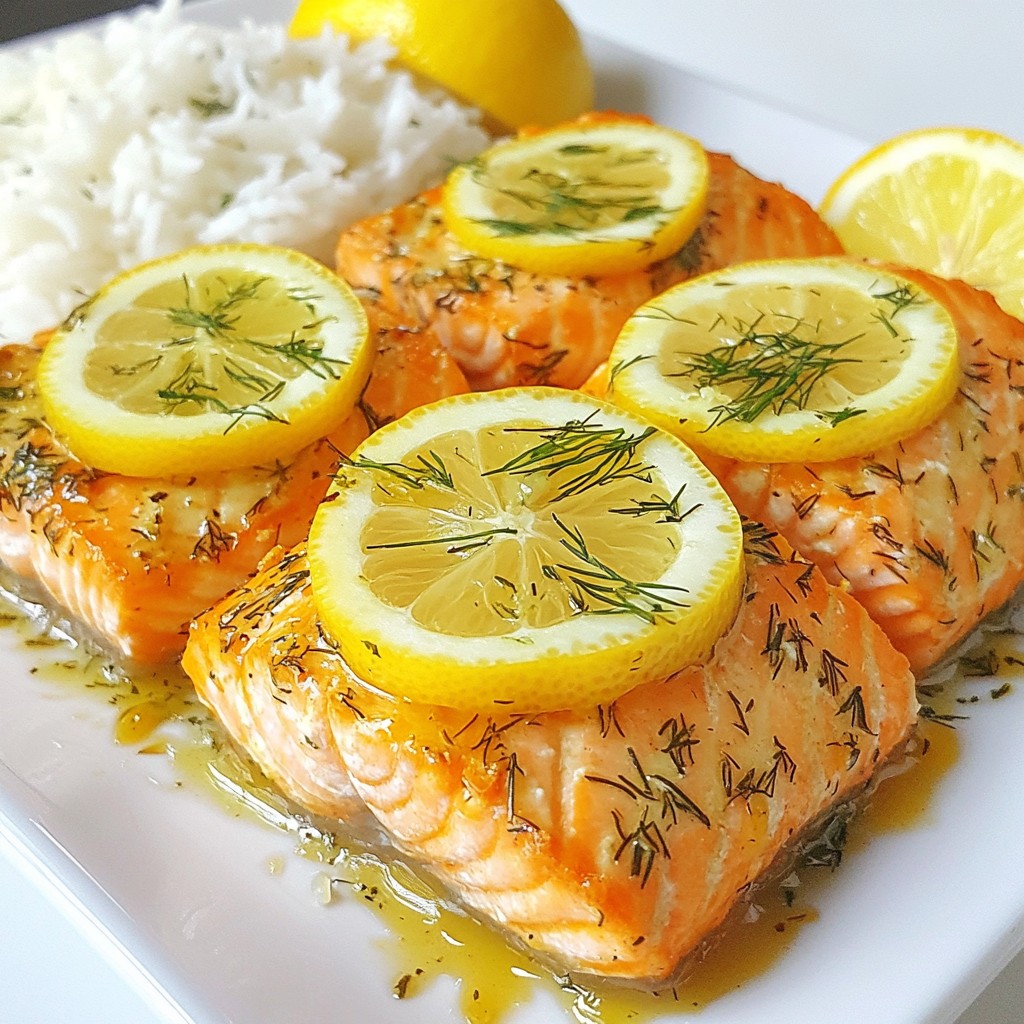 Low-Cost Baked Lemon Dill Salmon Fillets Recipe