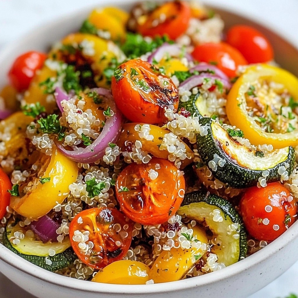 Budget-Friendly Roasted Vegetable Quinoa Salad Delight