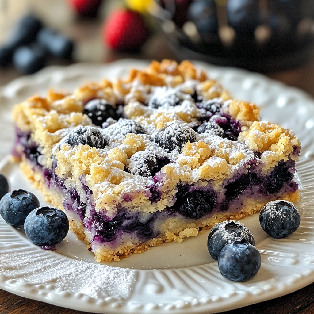 Blueberry Oatmeal Crumble Bars Easy and Tasty Recipe