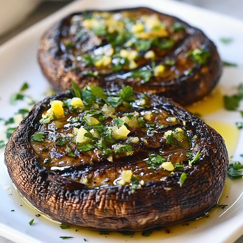 Garlic Butter Mushroom Steaks Savory and Simple Dish