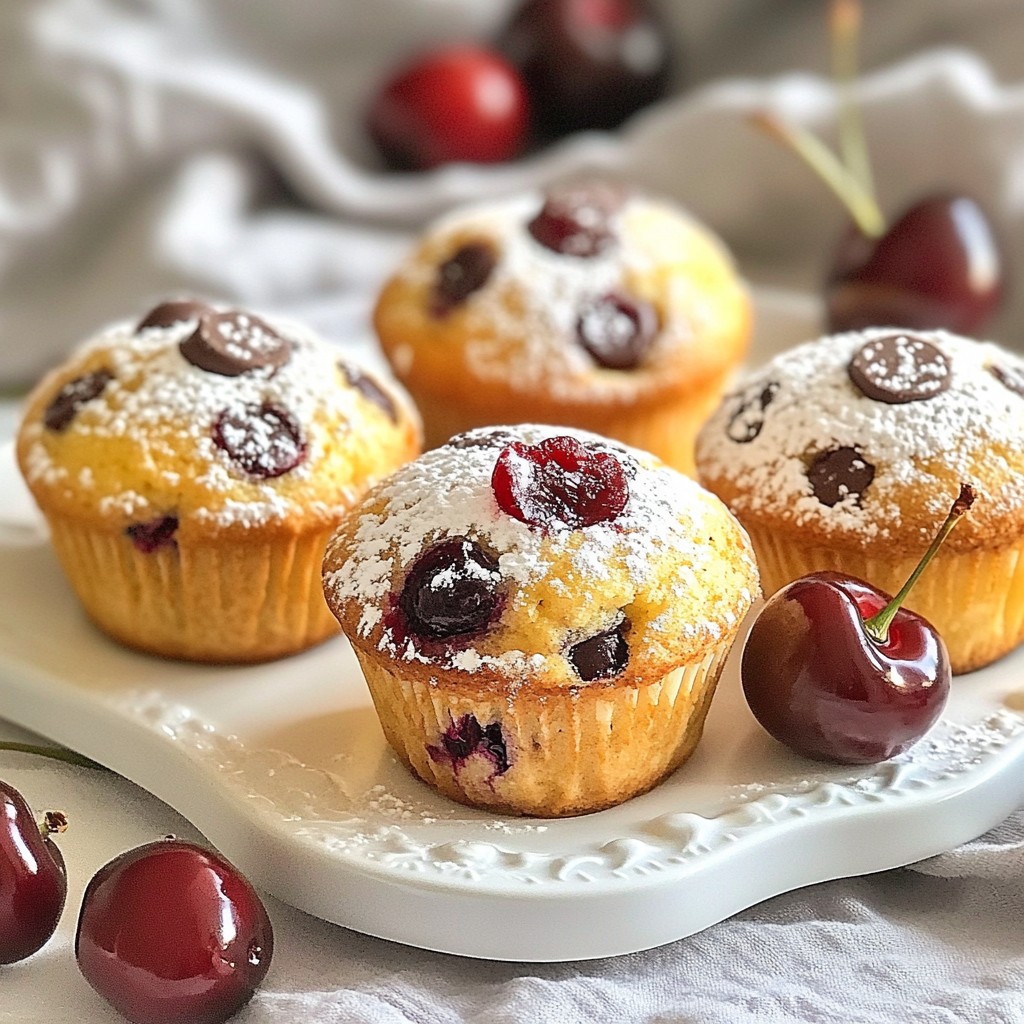 Cherry Chocolate Chip Muffins Irresistible and Easy Recipe