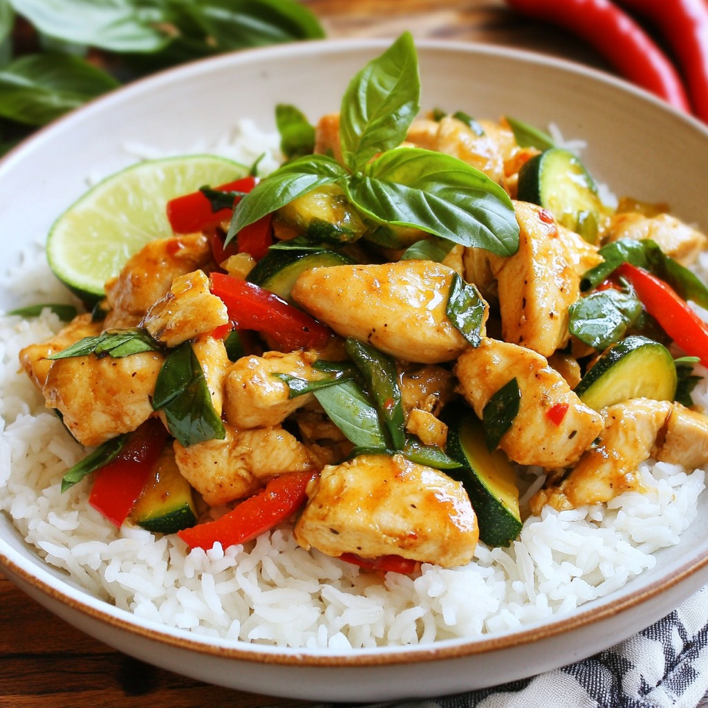 Thai Basil Chicken Stir Fry Flavorful Dinner Delight