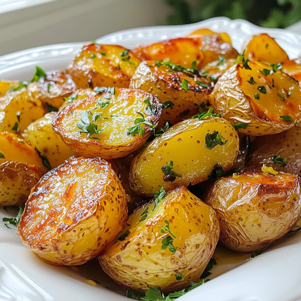 Greek Lemon Roasted Potatoes Flavorful Side Dish